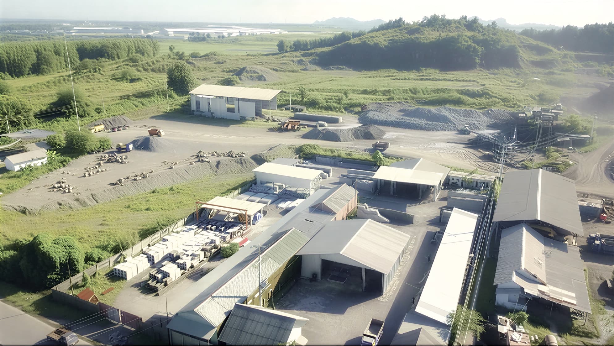 Fasilitas pabrik Beton Berdikari yang luas